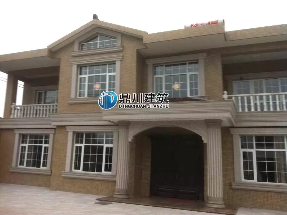 主體37萬的二層自建房設計，實拍美到爆，配上歐式構件更有檔次！