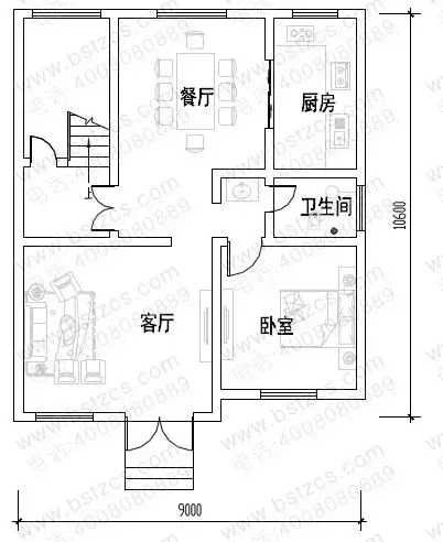 10套占地90平左右農村別墅，功能齊全，是小戶型的理想選擇